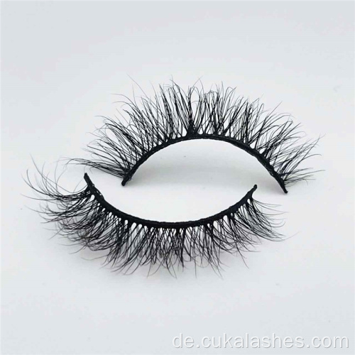 12 mm echte Nerzwimpern 5d Wispy Nerz Wimpern